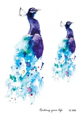 Two peacocks