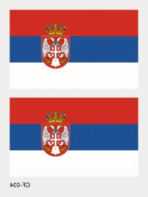 Serbiens flagga