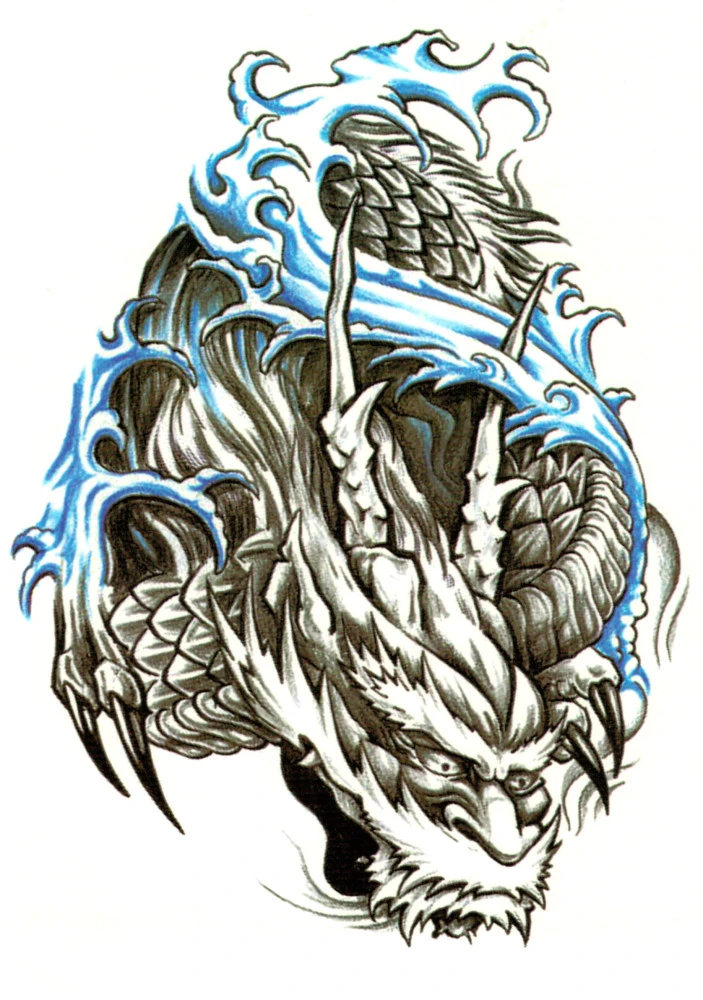 Vatten-drake @ Tattstore - Gnuggis/tatuering Vatten-drake @ Tattstore - Gnuggis/tatuering