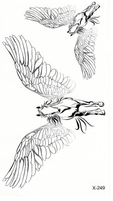 H&auml;st med vingar