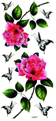 Pink Roses & Butterflies