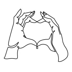 Hands making a heart