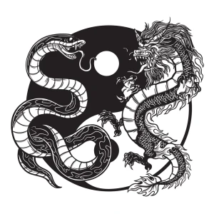 Snake & Dragon Yin Yang