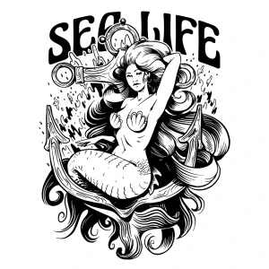 Sea Life - sjöjungfru
