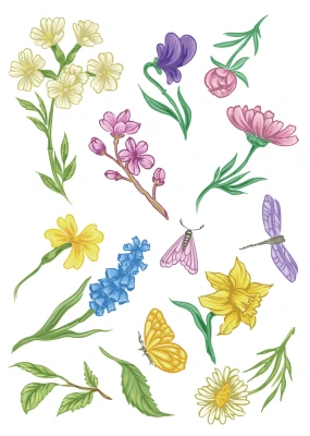 Spring Flower Set